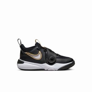 Nike Team Hustle D 11 Little Kids' Shoes Size 12C Black Metallic Gold